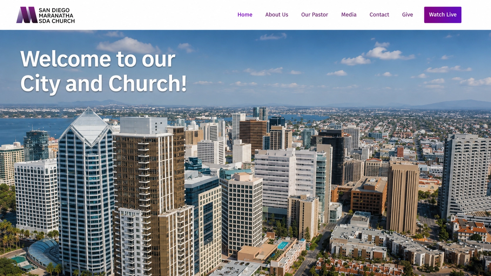 SDA Church website hero